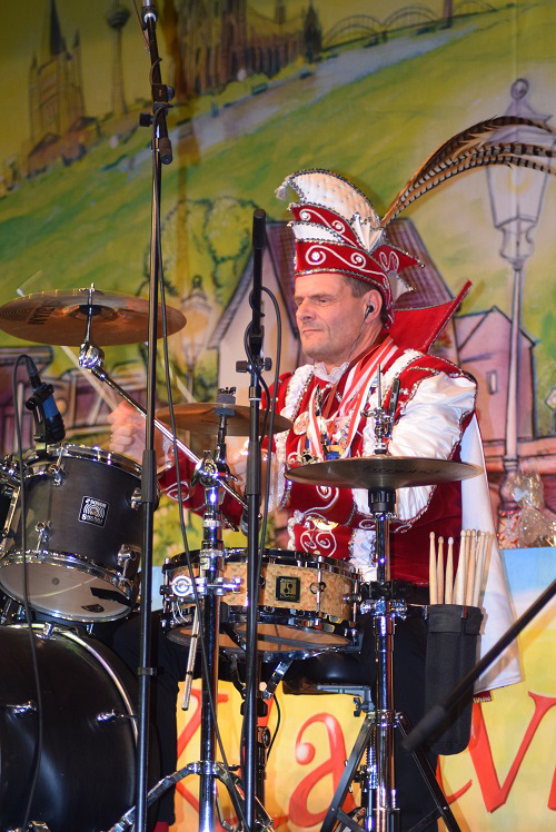 Prinz Holger am Schlagzeug