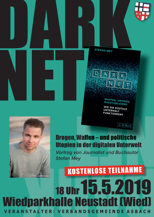 Vortrag übers Darknet am 15.05.2019 um 18 Uhr in der Wiedparkhakke Neustadt