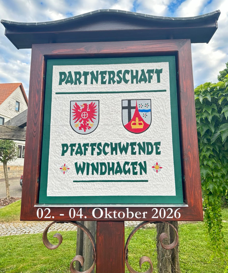 Partnerschaftstafel. Bildquelle: Hans Dieter Geiger